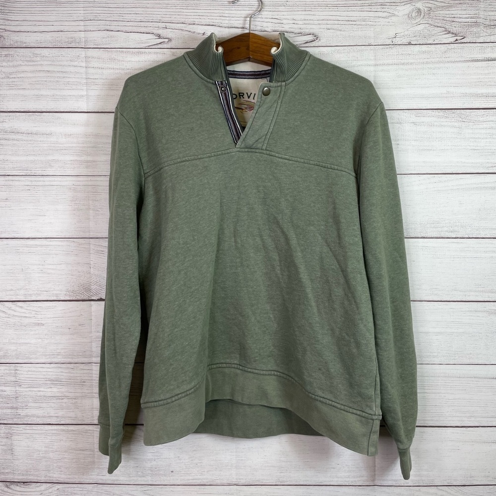 Men’s Orvis Half Zip Up Sweatshirt - Picture 1 of 8